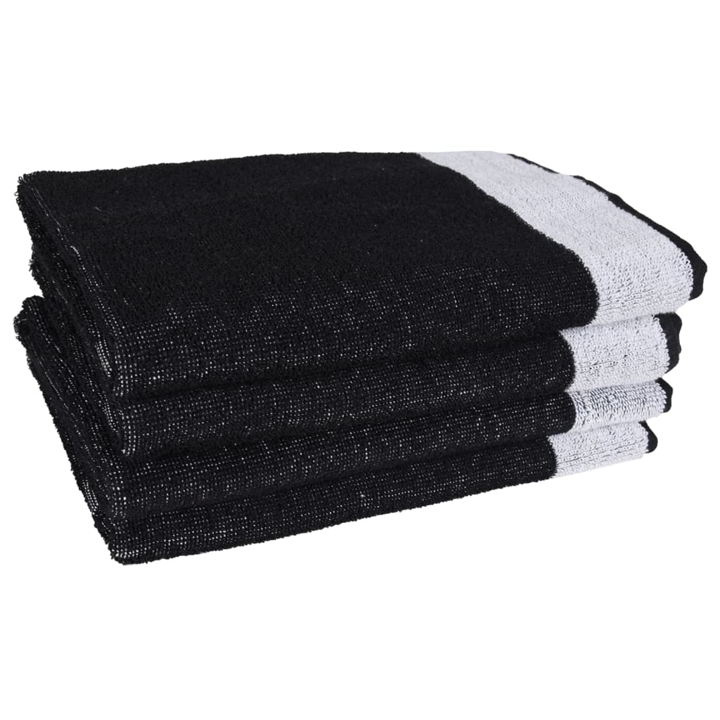 Set Strofinacci 12 pz in Cotone Nero - homemem39