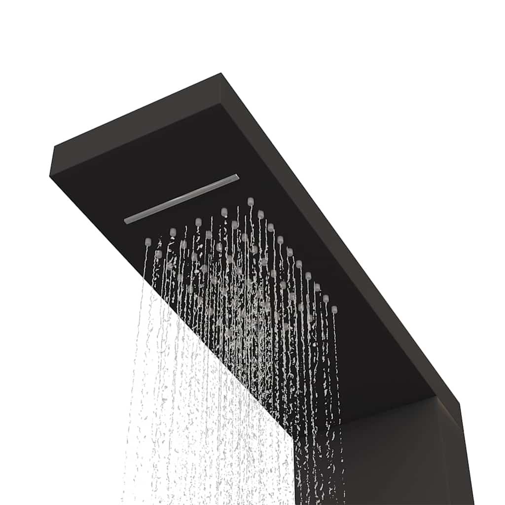 Pannello Doccia in Alluminio Nero - homemem39