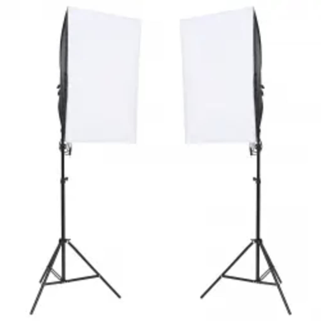 Kit per Studio Fotografico con Set di Luci e Fondale - homemem39