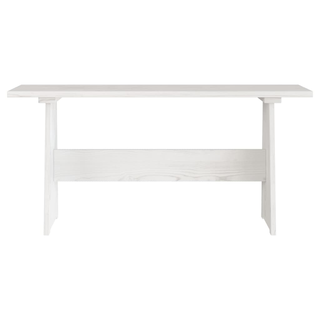 Set da Pranzo 3 pz REINE Bianco in Legno Massello di Pino - homemem39