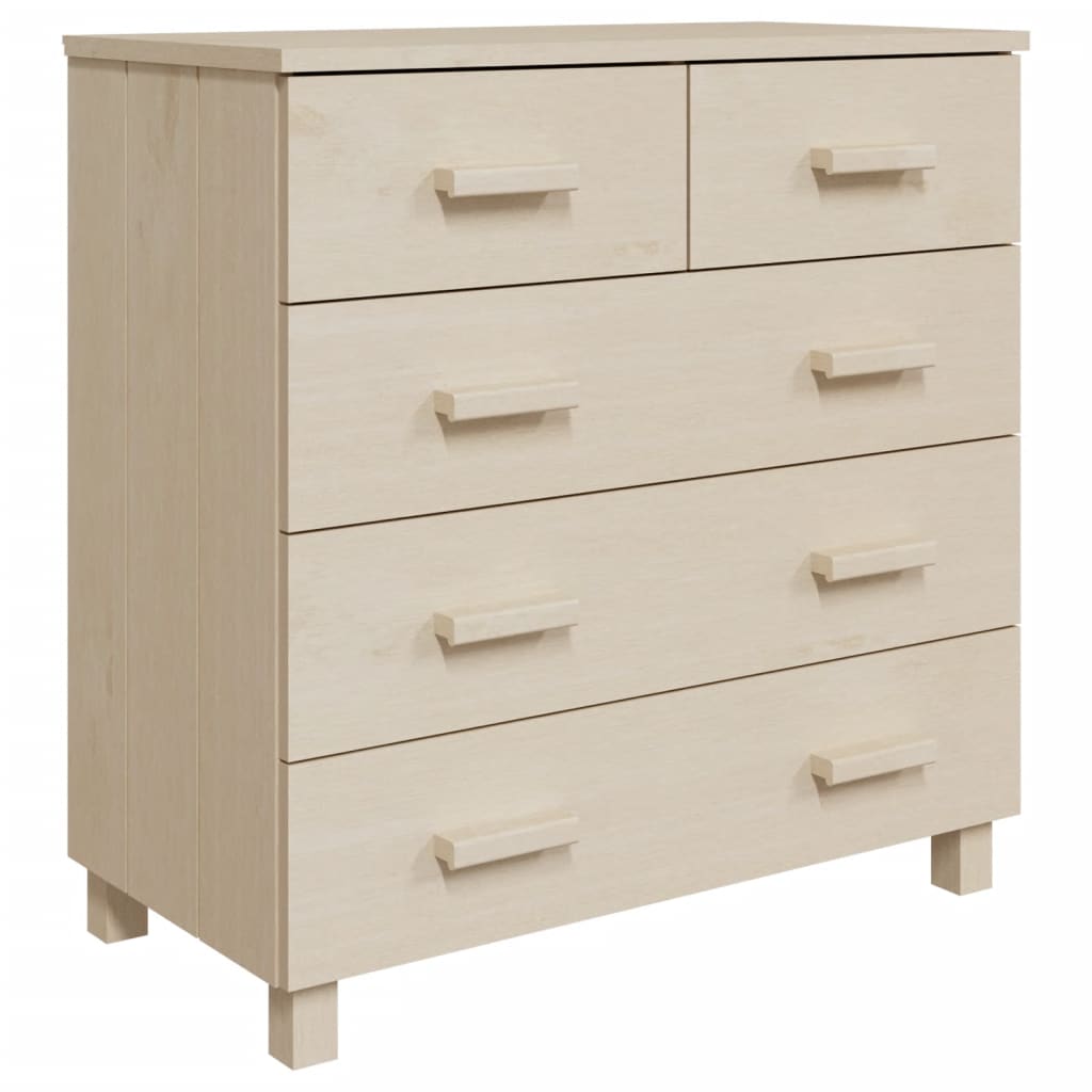 Credenza HAMAR ambra 79x40x80 cm in Legno Massello di Pino - homemem39