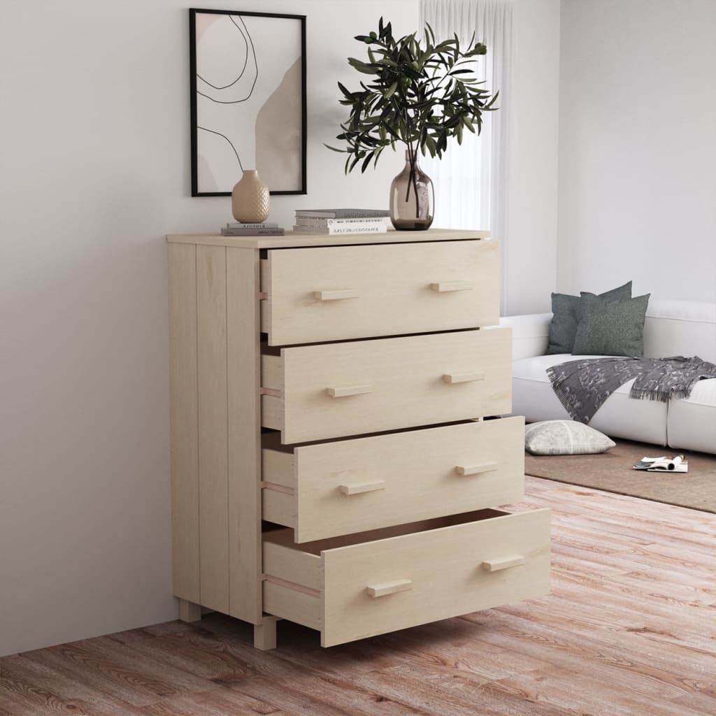 Credenza HAMAR ambra 79x40x103,5 cm in Legno Massello di Pino - homemem39