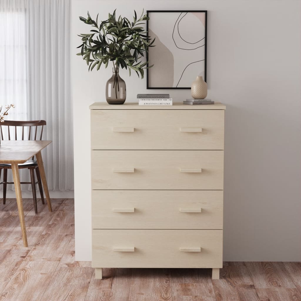 Credenza HAMAR ambra 79x40x103,5 cm in Legno Massello di Pino - homemem39