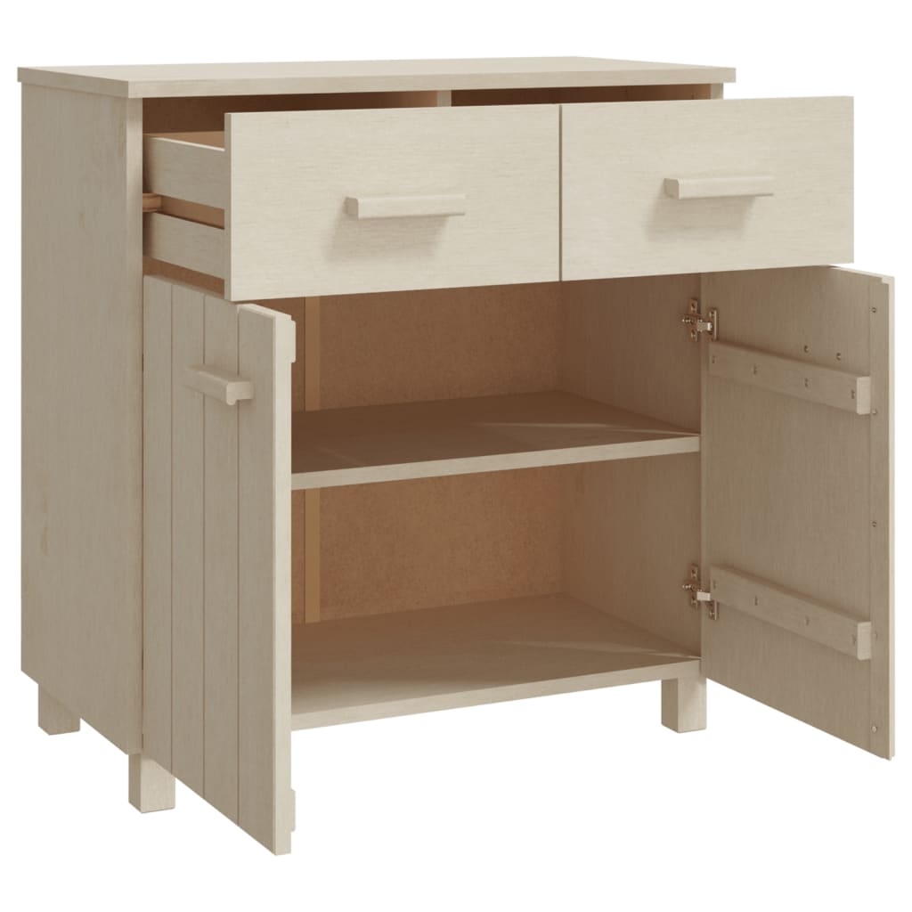 Credenza HAMAR ambra 79x40x80 cm in Legno Massello di Pino - homemem39