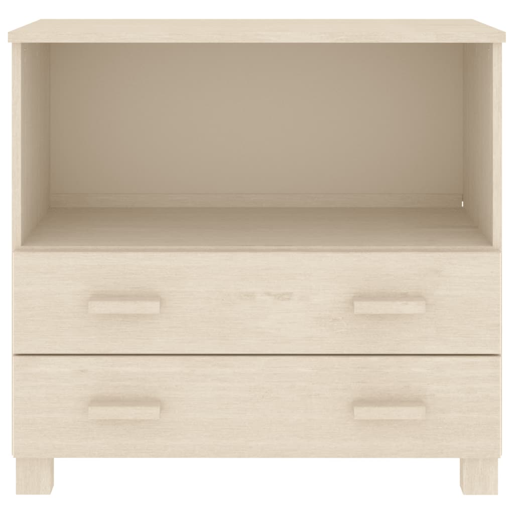 Credenza HAMAR ambra 85x35x80 cm in Legno Massello di Pino - homemem39