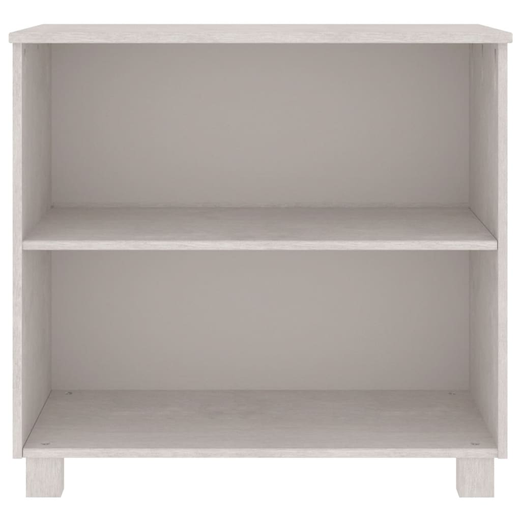 Credenza HAMAR Bianca 85x35x80 cm in Legno Massello di Pino - homemem39