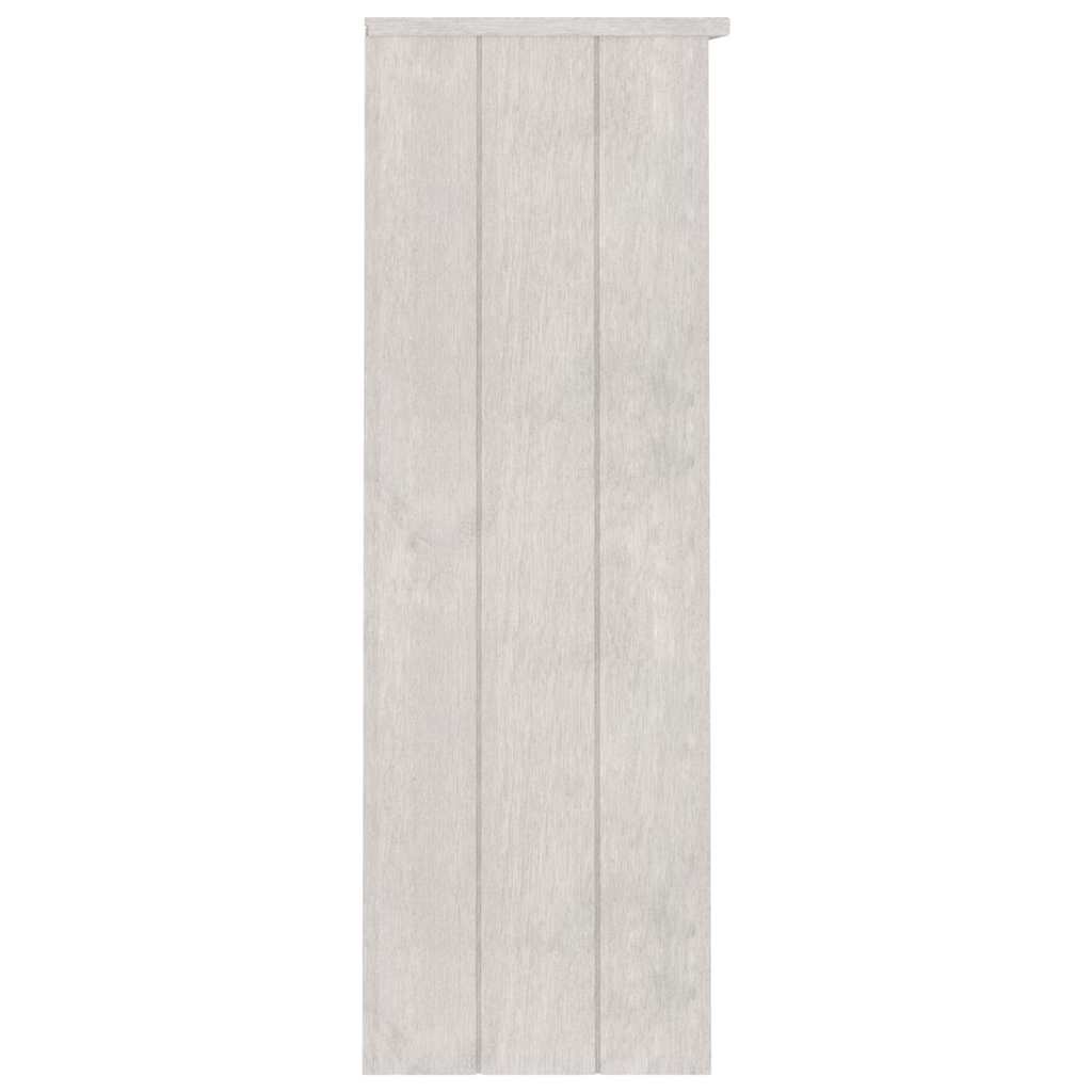 Piano Credenza HAMAR Bianco 85x35x100 cm Legno Massello di Pino - homemem39