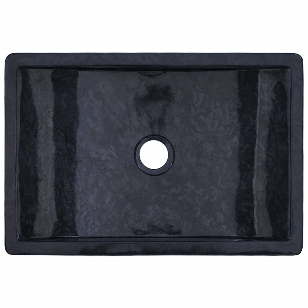 Mobile Vanità Bagno e Lavandini Marmo Nero Legno Massello Teak | homemem39