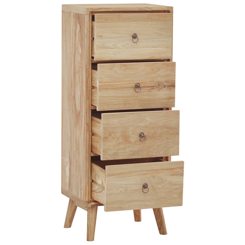 Cassettiera 40x30x100 cm in Legno Massello di Teak