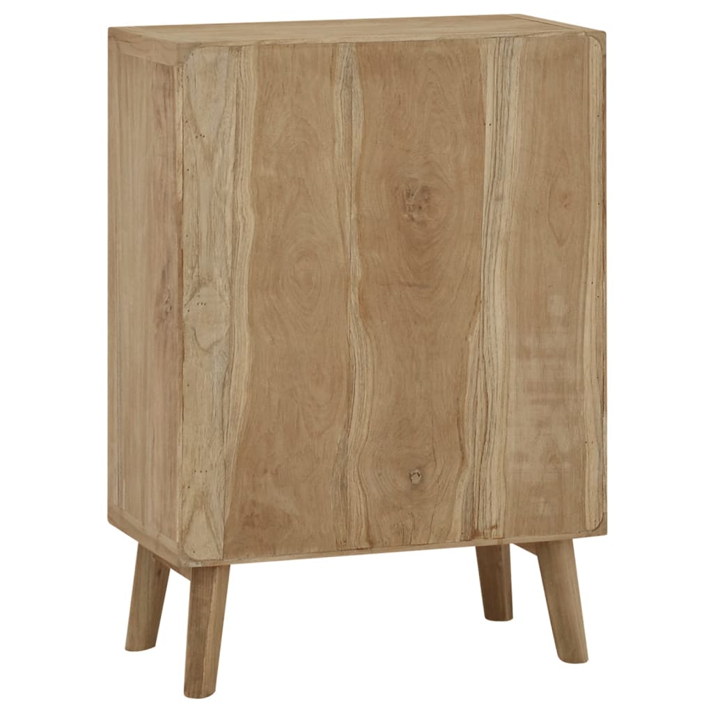 Cassettiera 56x30x80 cm in Legno Massello di Teak - homemem39