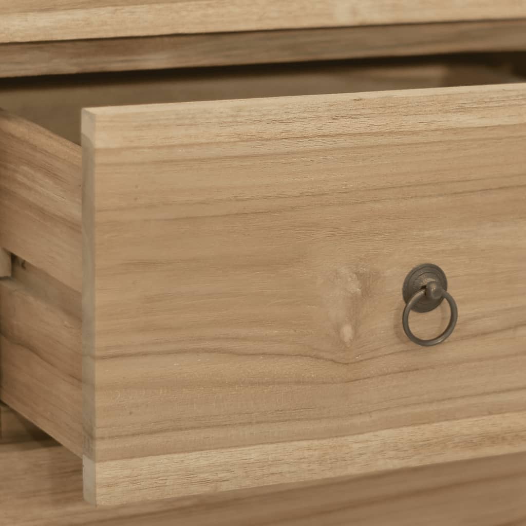 Cassettiera 56x30x80 cm in Legno Massello di Teak - homemem39