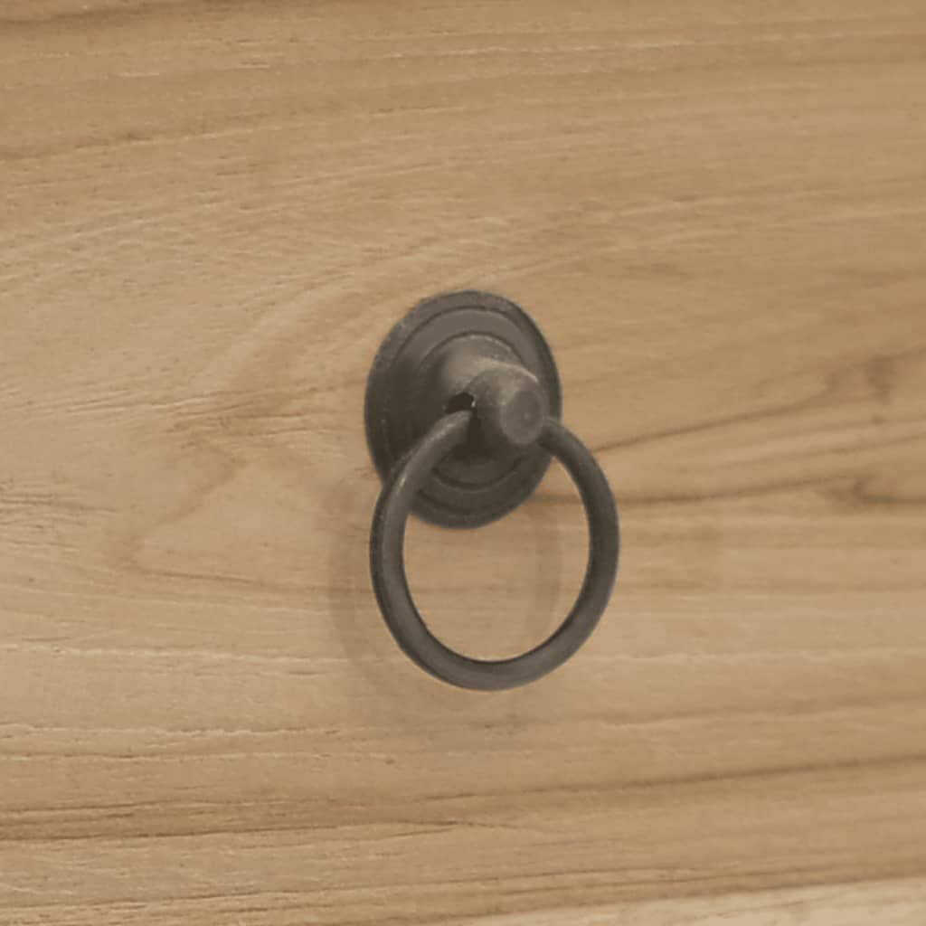 Cassettiera 56x30x80 cm in Legno Massello di Teak - homemem39