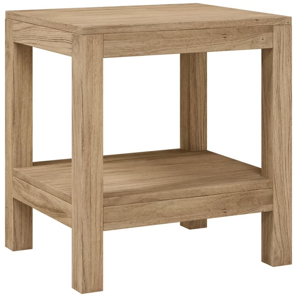 Tavolino da Bagno 45x35x45 cm in Legno Massello di Teak - homemem39