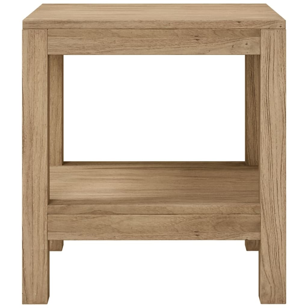 Tavolino da Bagno 45x35x45 cm in Legno Massello di Teak - homemem39