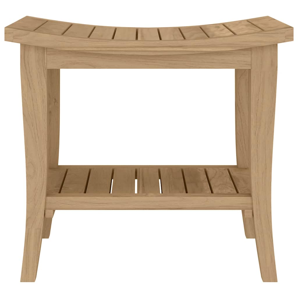 Tavolino da Bagno 50x35x45 cm in Legno Massello di Teak - homemem39