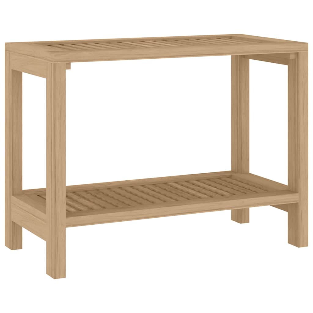 Tavolino da Bagno 60x30x45 cm in Legno Massello di Teak - homemem39