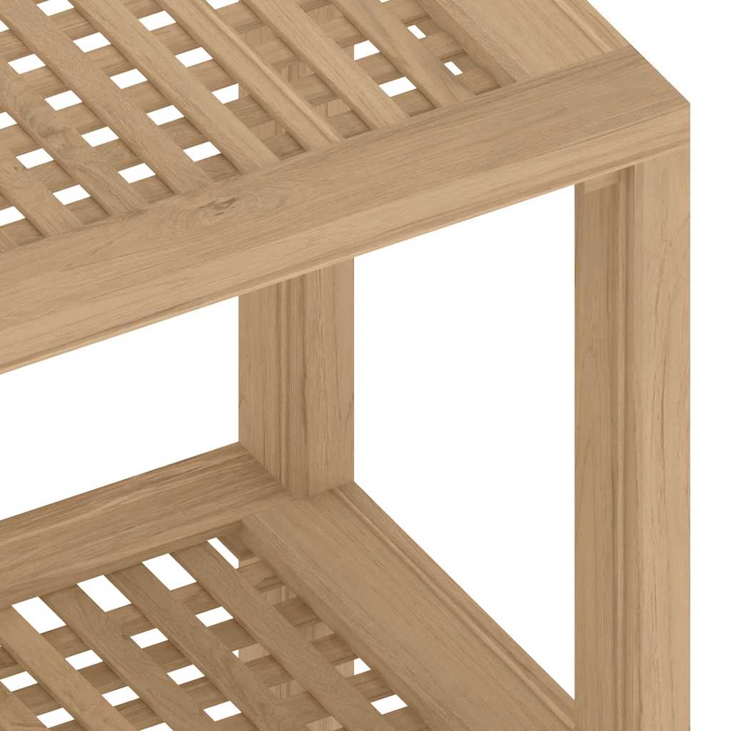 Tavolino da Bagno 60x30x45 cm in Legno Massello di Teak - homemem39