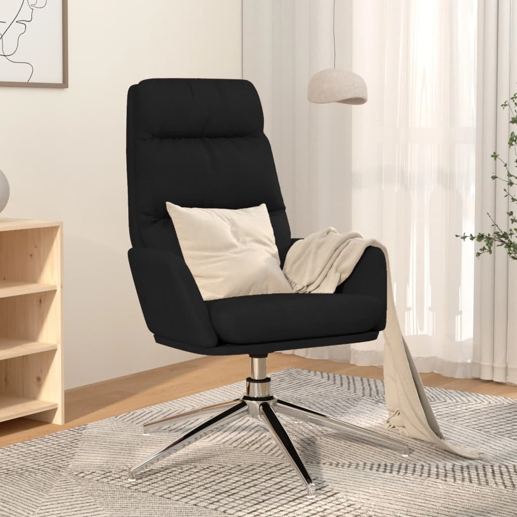 Sedia Relax Nera in Tessuto - homemem39