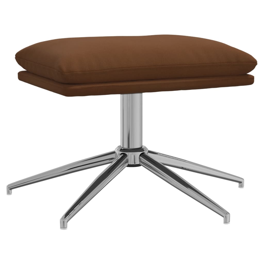 Sgabello Marrone 60x60x35 cm in Microfibra - homemem39