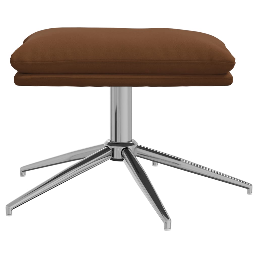 Sgabello Marrone 60x60x35 cm in Microfibra - homemem39