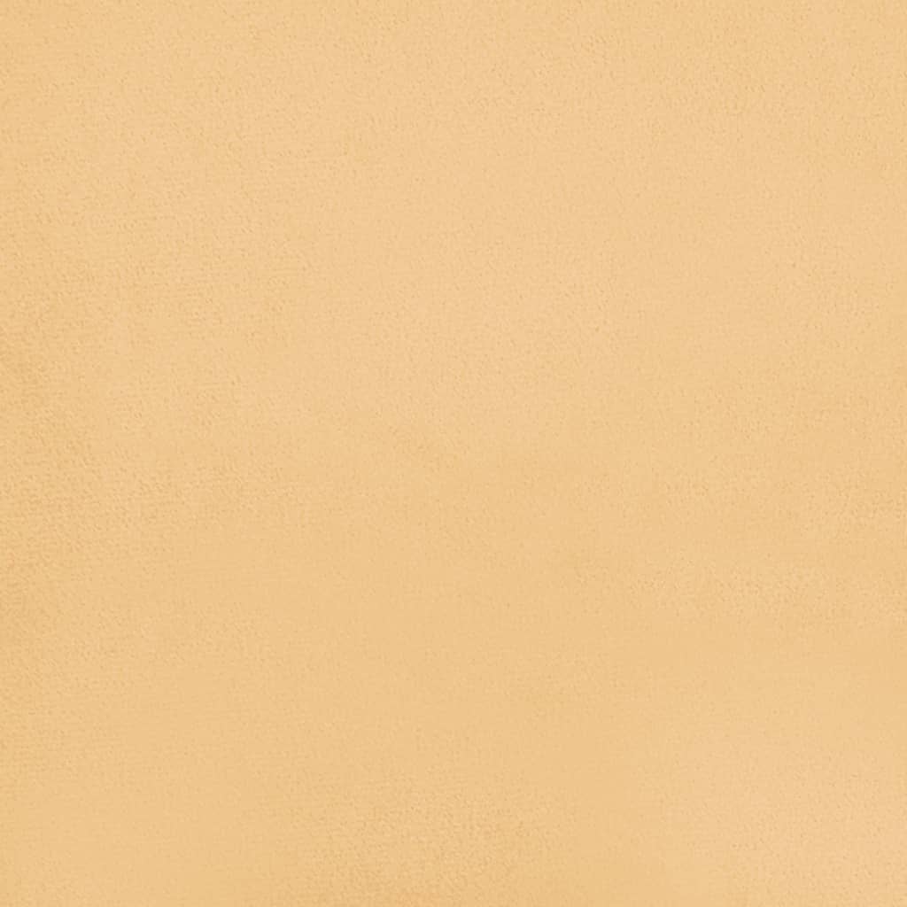 Poggiapiedi Crema 60x60x35 cm in Microfibra - homemem39