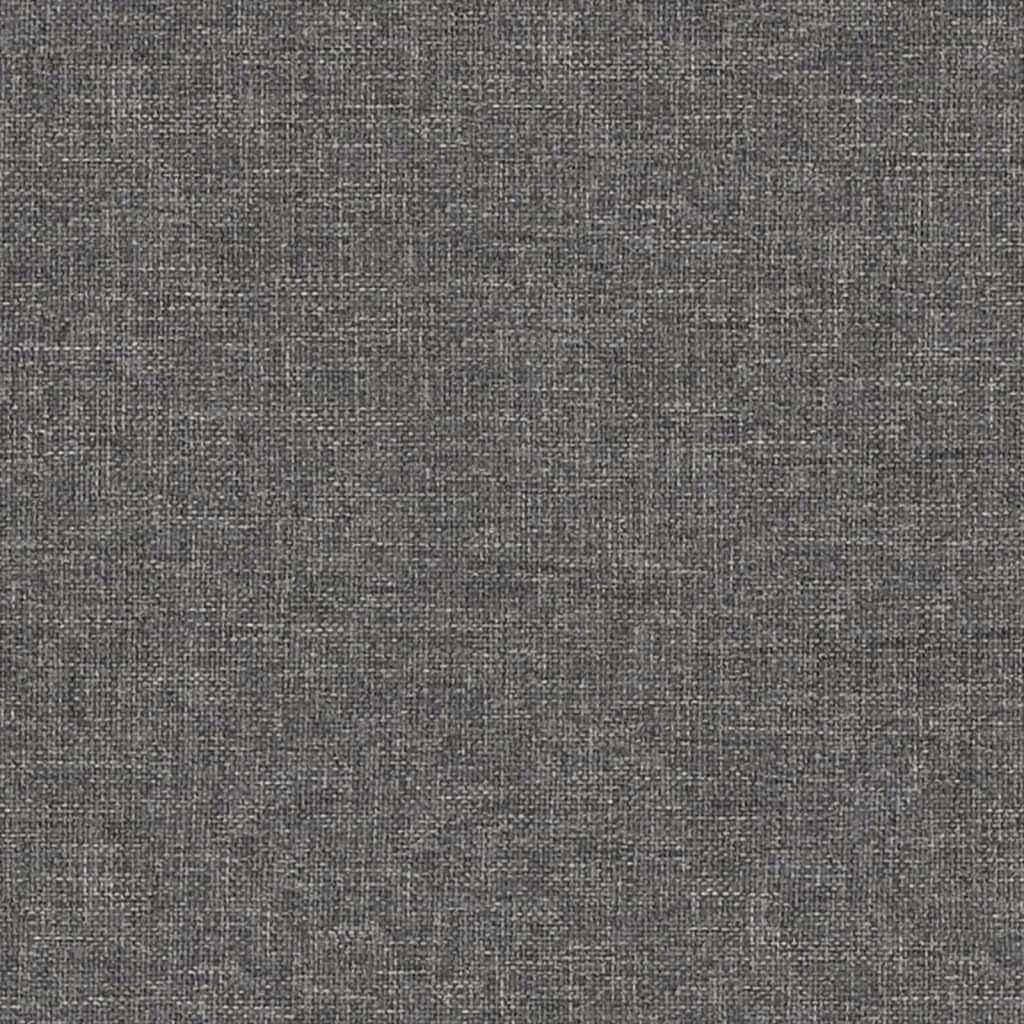 Poggiapiedi Grigio Chiaro 60x60x36 cm in Tessuto e Similpelle - homemem39