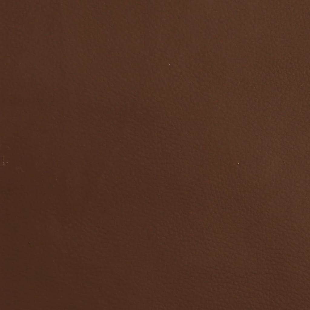 Poggiapiedi Marrone 45x29,5x36 cm in Similpelle Lucida - homemem39