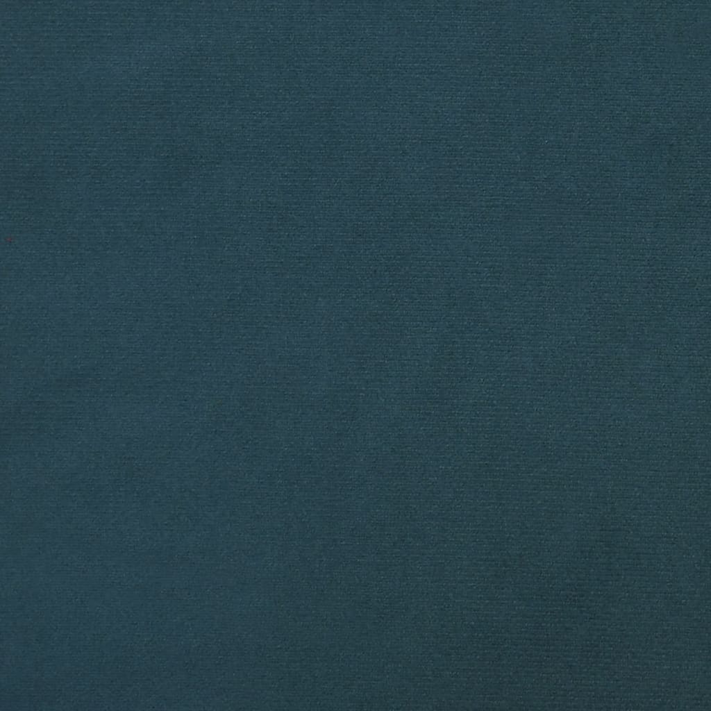 Poggiapiedi Blu 60x60x36 cm in Velluto - homemem39