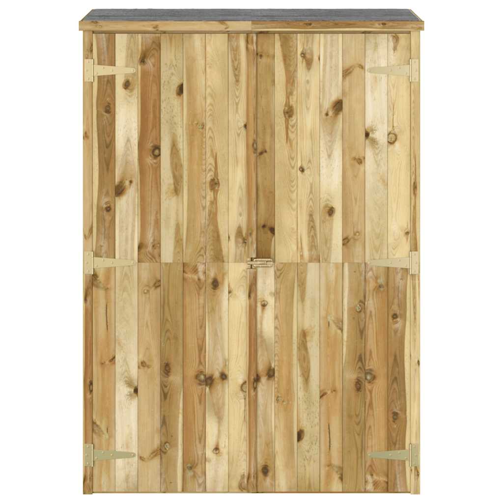 Capanno Giardino Attrezzi 123x45x171cm Pino Massello Impregnato - homemem39