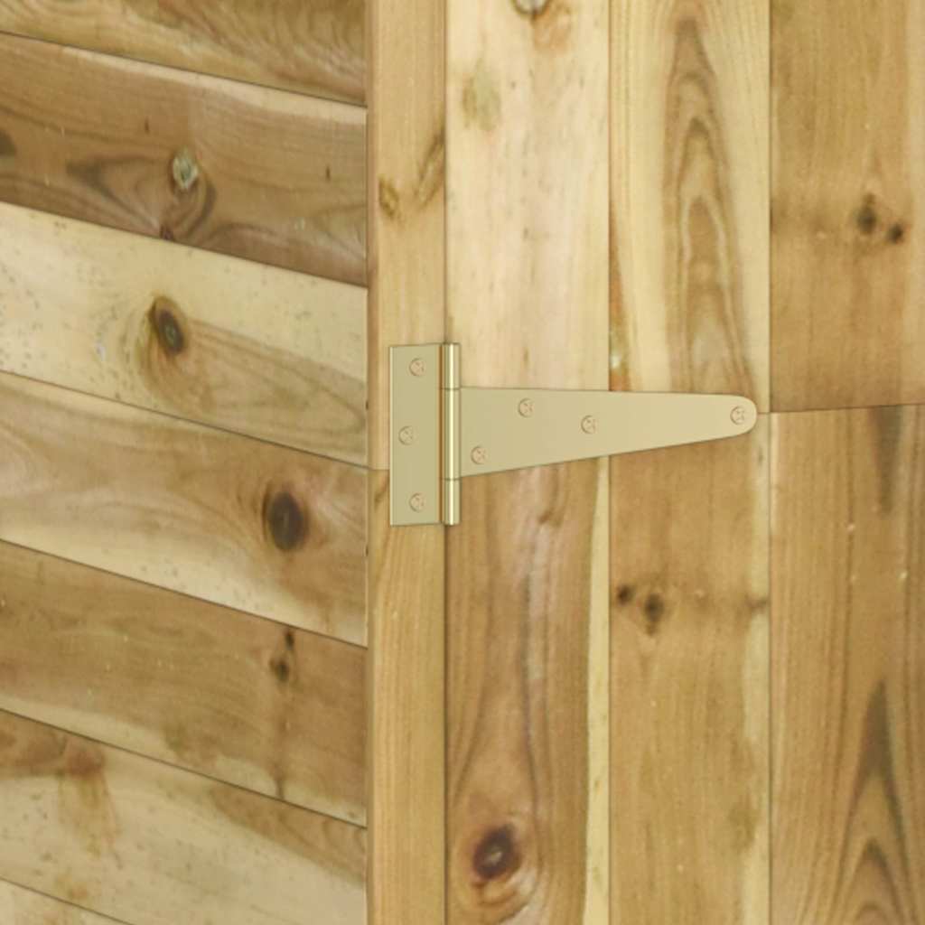 Capanno Giardino Attrezzi 123x45x171cm Pino Massello Impregnato - homemem39