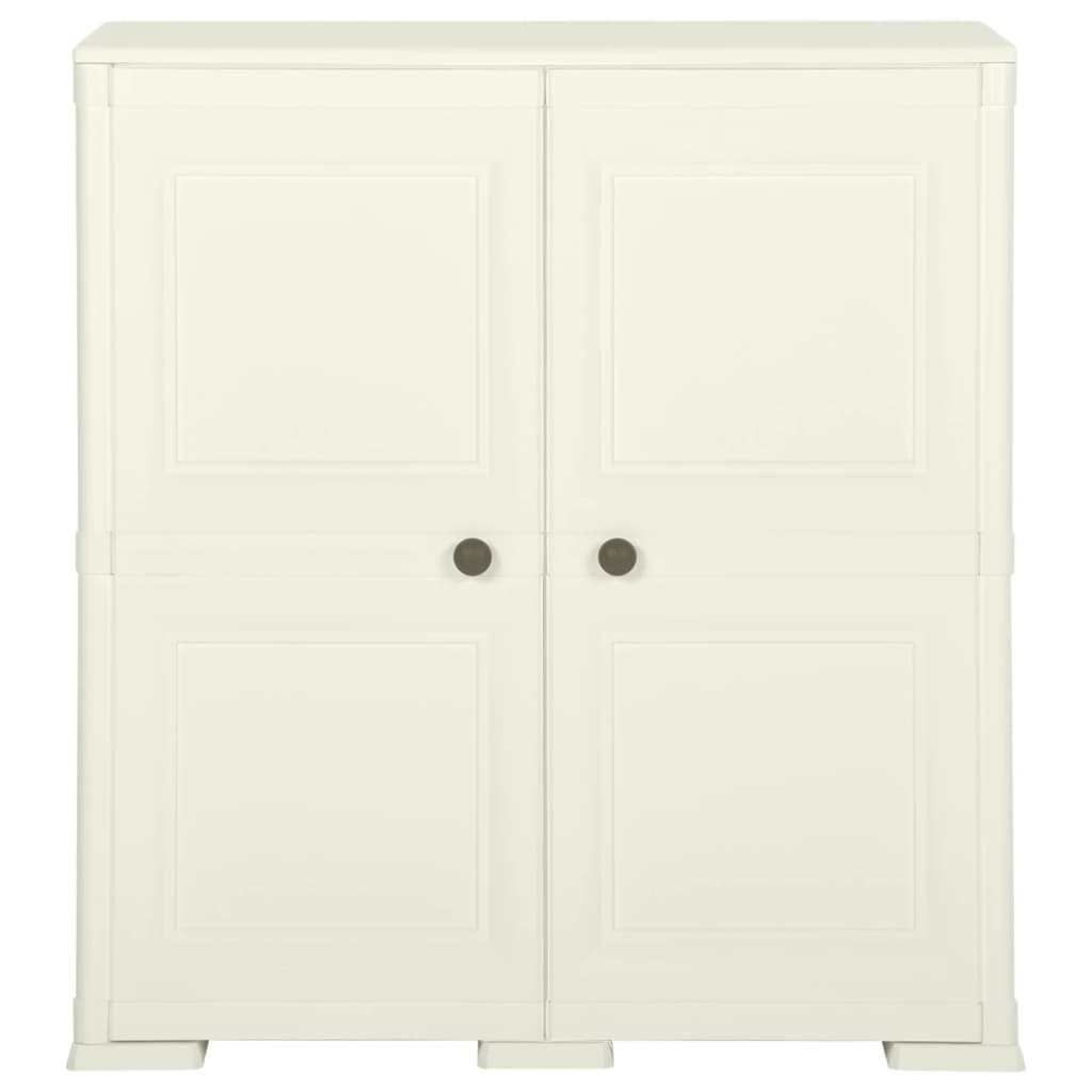 Armadietto in Plastica 79x43x85,5 cm Effetto Legno Vaniglia - homemem39