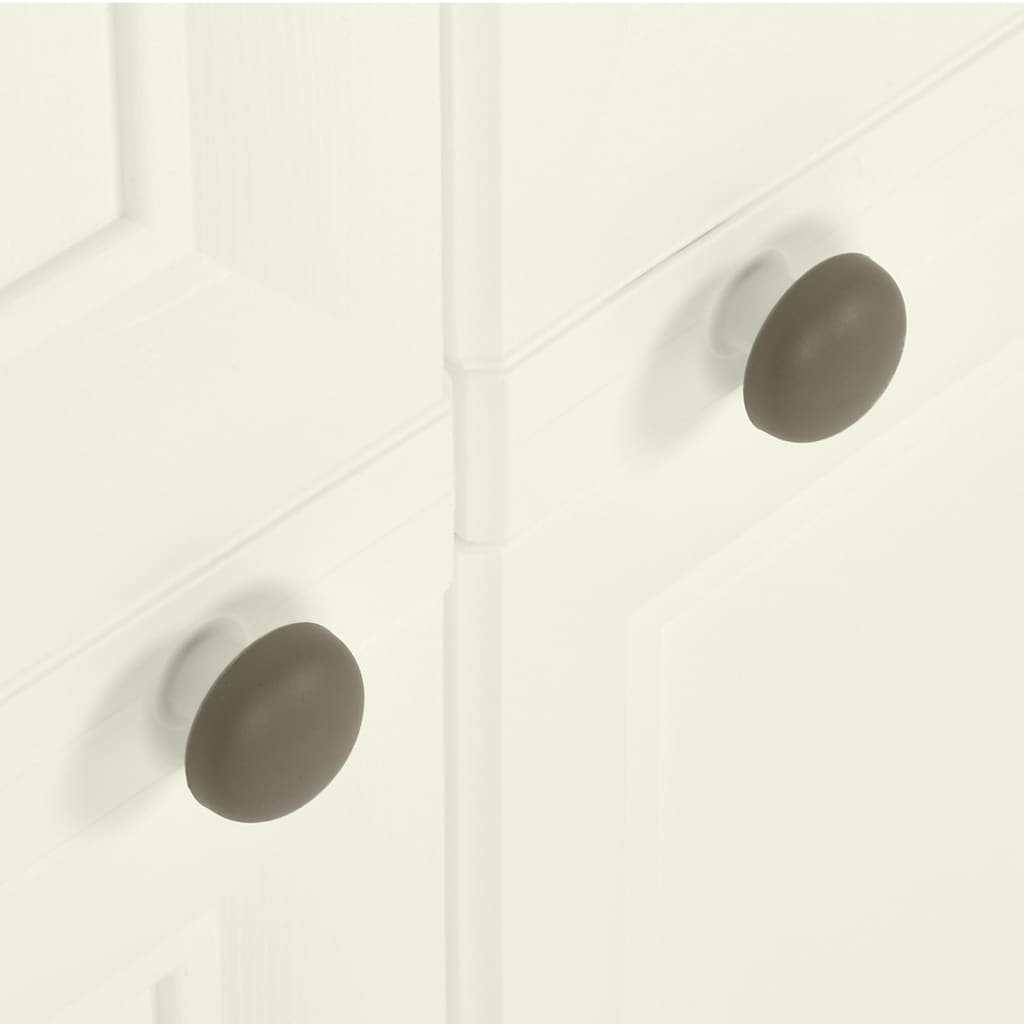 Armadietto in Plastica 79x43x85,5 cm Effetto Legno Vaniglia - homemem39