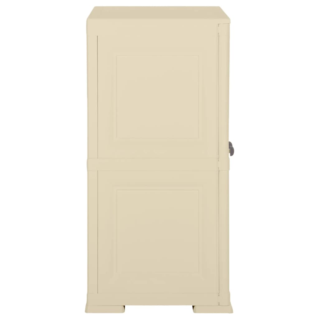 Armadietto in Plastica 79x43x85,5cm Effetto Legno Bianco Angora - homemem39