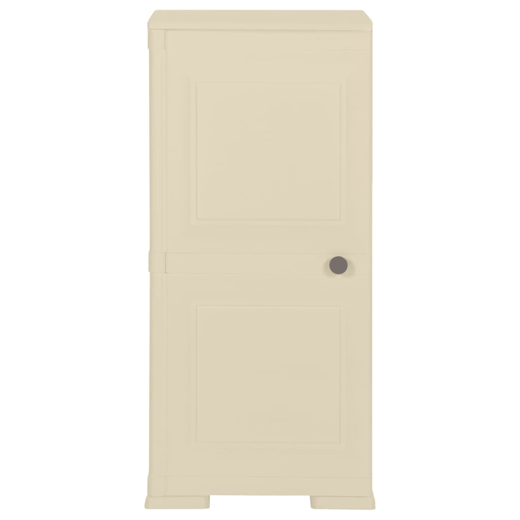 Armadietto in Plastica 40x43x85,5cm Effetto Legno Bianco Angora - homemem39