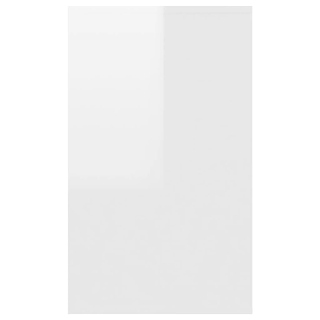 Credenza con 3 Cassetti Bianco Lucido 120x41x75cm in Truciolato - homemem39