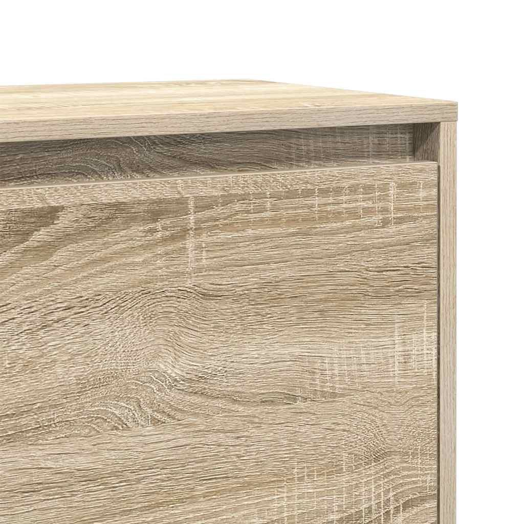 Comodini 2 pz Rovere Sonoma 45x34x44,5 cm in Truciolato