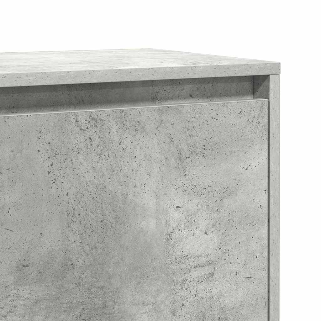 Comodini 2 pz Grigio Cemento 45x34x44,5 cm in Truciolato