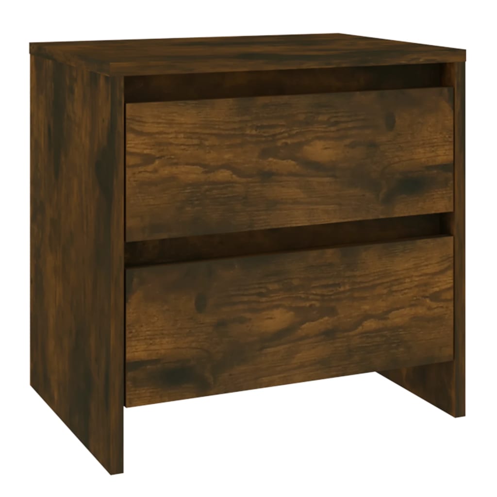 Comodini 2 pz Rovere Fumo 45x34,5x44,5 cm in Truciolato - homemem39