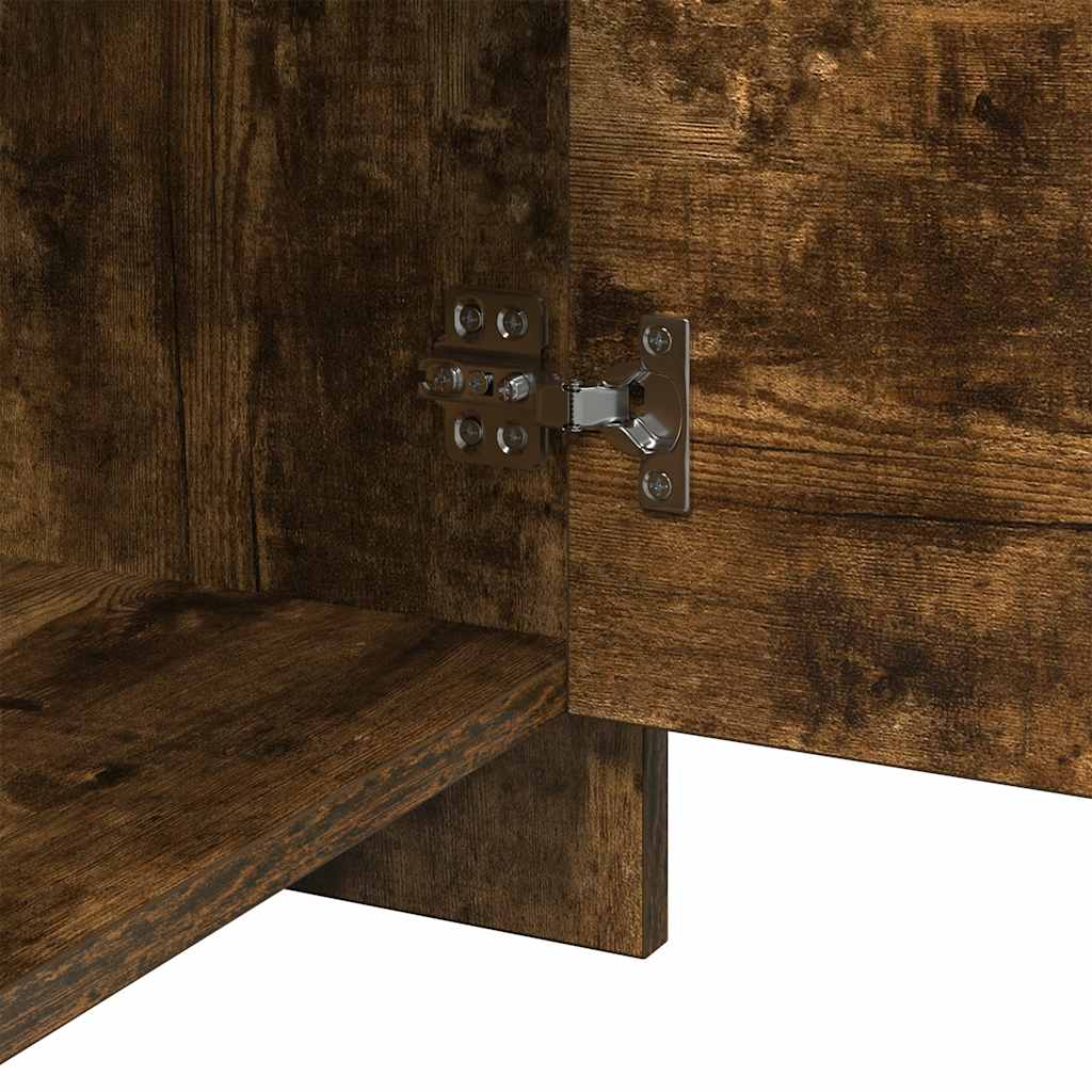 Comodino Rovere Fumo 45x34x44,5 cm in Truciolato