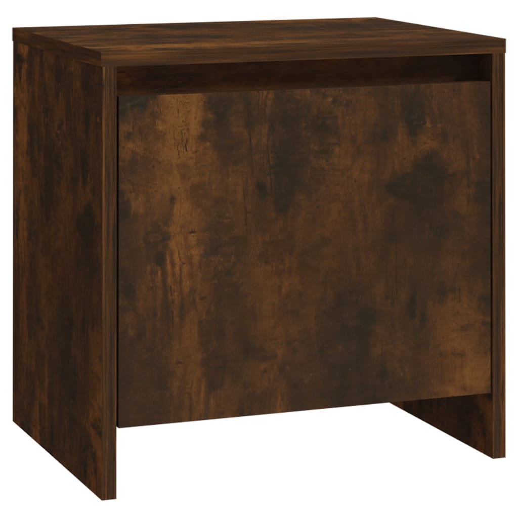 Bedside tables 2 pcs Smoked Oak 45x34x44.5 cm in chipboard