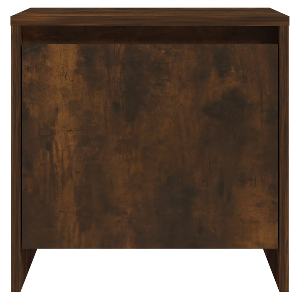 Bedside tables 2 pcs Smoked Oak 45x34x44.5 cm in chipboard