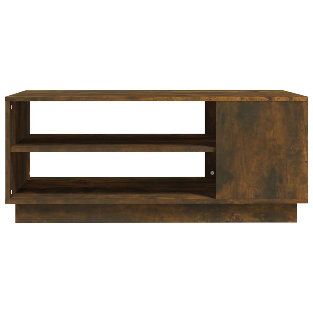 Tavolino da Salotto Rovere Fumo 102x55x43 cm in Truciolato