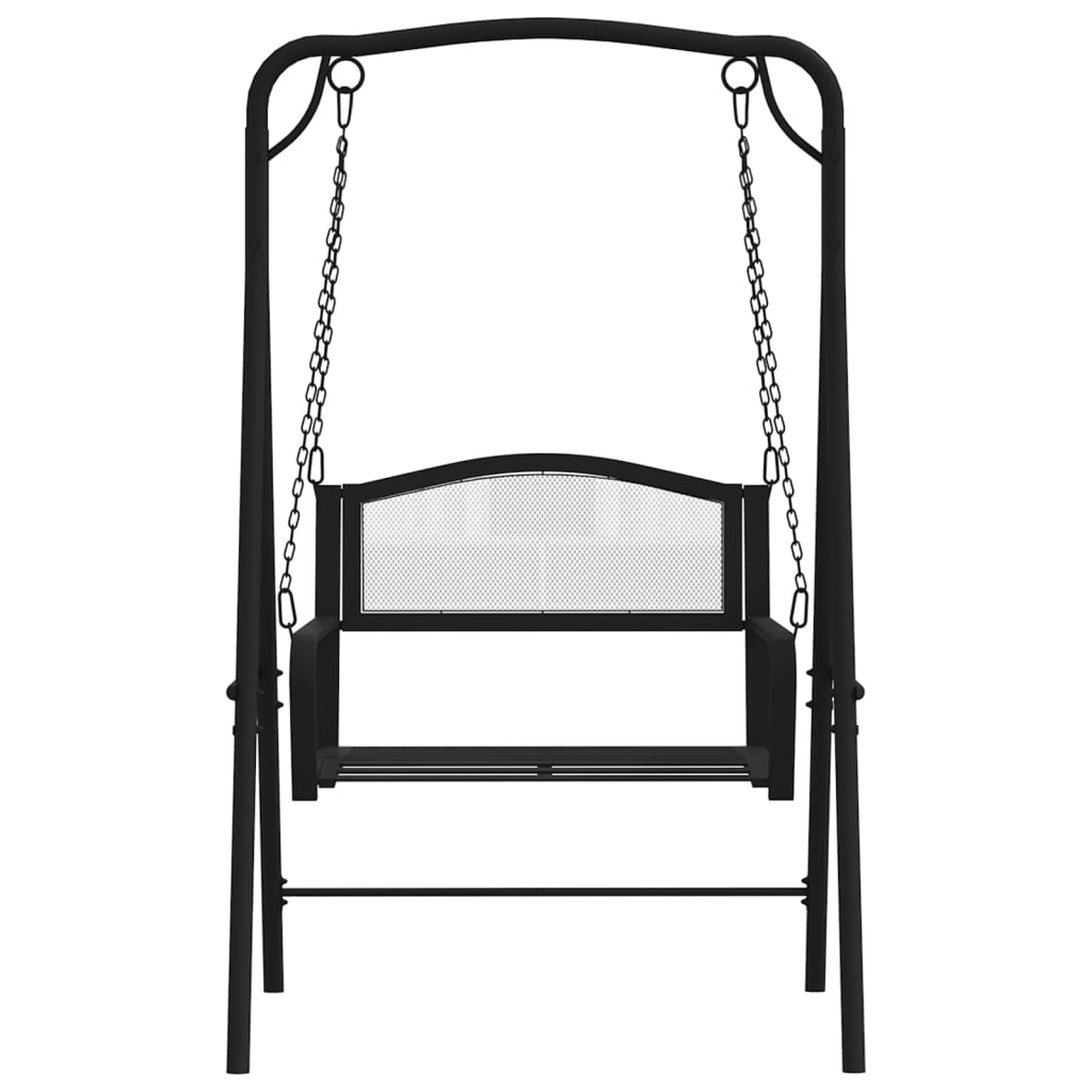 Dondolo 124 cm in Acciaio Nero - homemem39