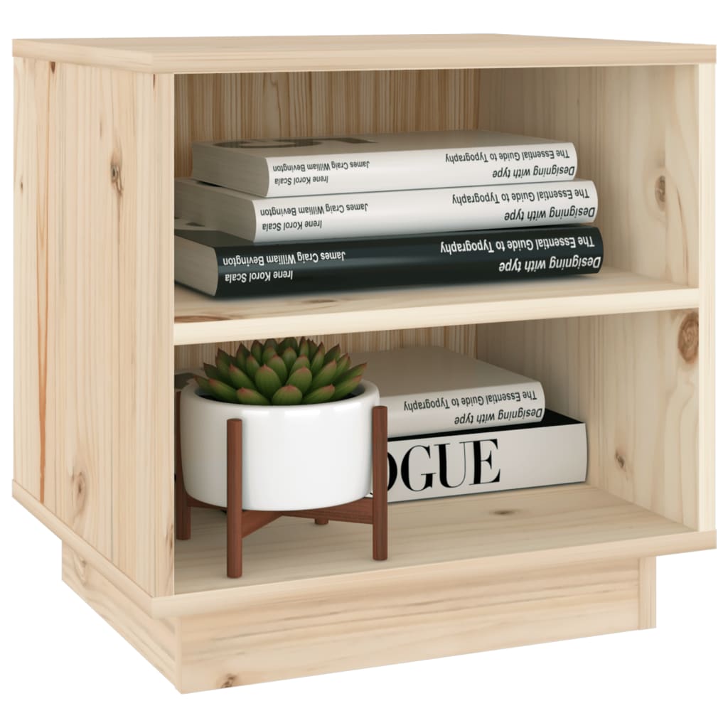 Comodini 2 pz 40x34x40 cm in Legno Massello di Pino - homemem39