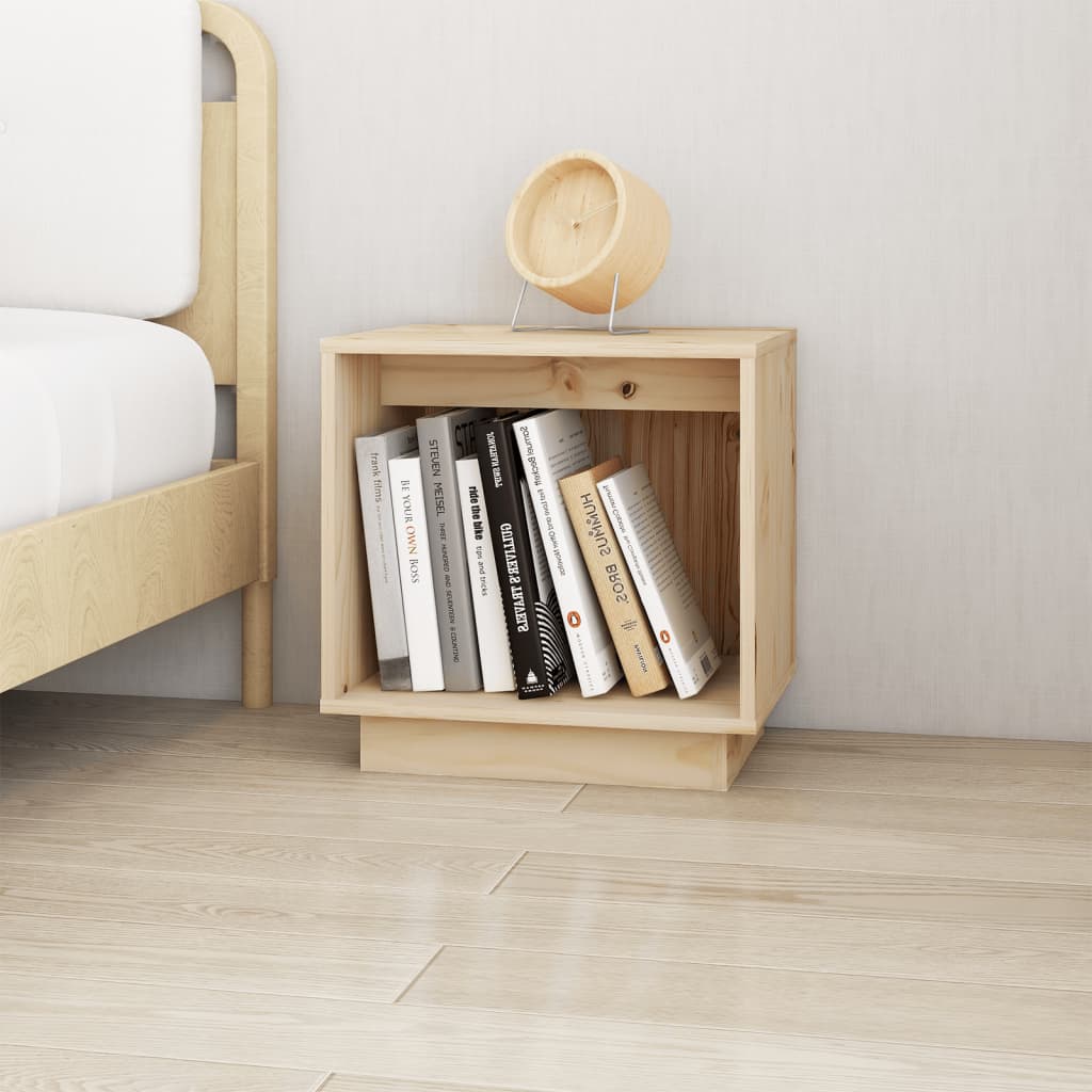 Comodini 2 pz 40x30x40 cm in Legno Massello di Pino - homemem39