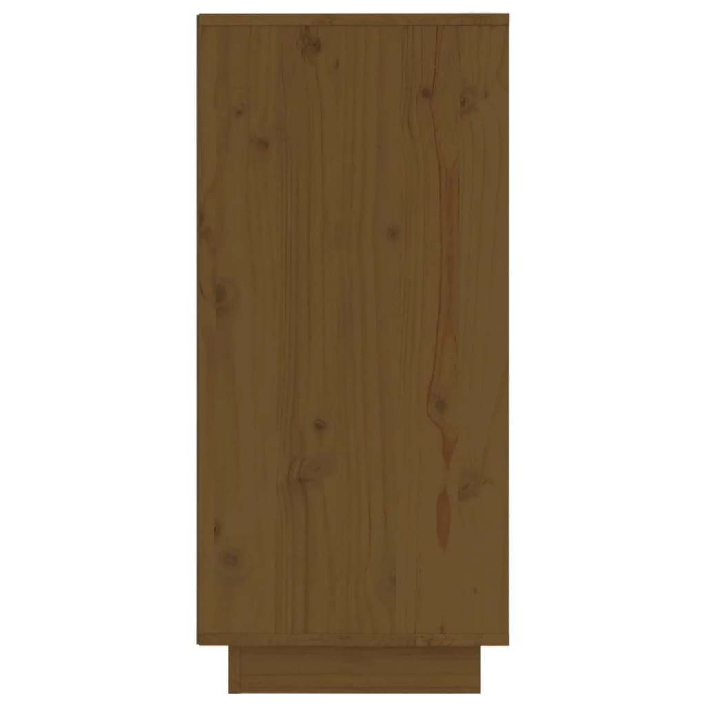 Credenza Marrone Ambra 31,5x34x75 cm in Legno Massello di Pino - homemem39