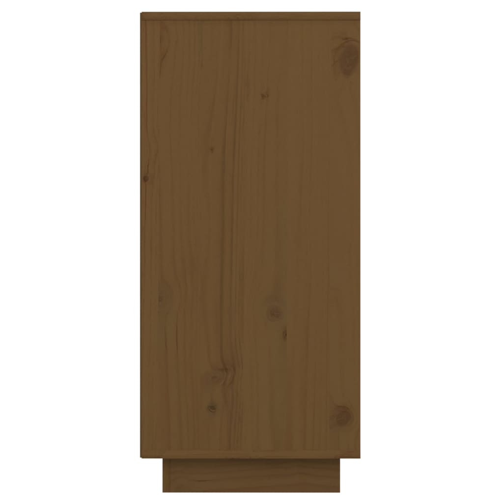 Credenza Marrone Ambra 60x34x75 cm in Legno Massello di Pino - homemem39