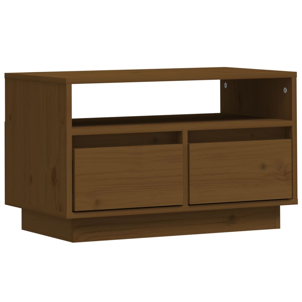 Mobile Porta TV Ambra 60x35x37 cm in Legno Massello di Pino