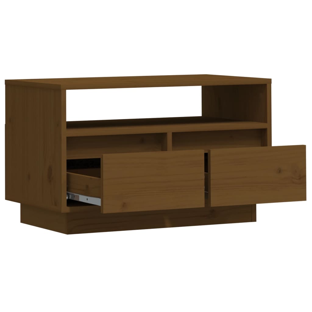 Mobile Porta TV Ambra 60x35x37 cm in Legno Massello di Pino