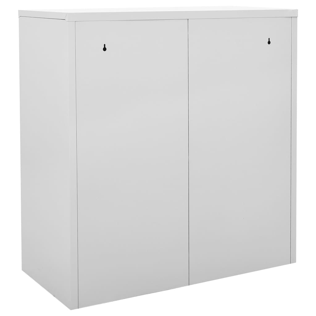Armadietti Chiavi 2pz Grigio Chiaro Verde 90x45x92,5cm Acciaio - homemem39